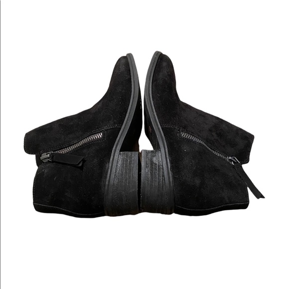 BLONDO BLACK SUEDE WATERPROOF ANKLE BOOTS SIDE ZIPS SIZE 6.5 $150 LIKE NEW BOOTS - Picture 15 of 16